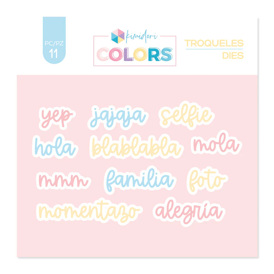 Troqueles Kimidori Colors Palabras