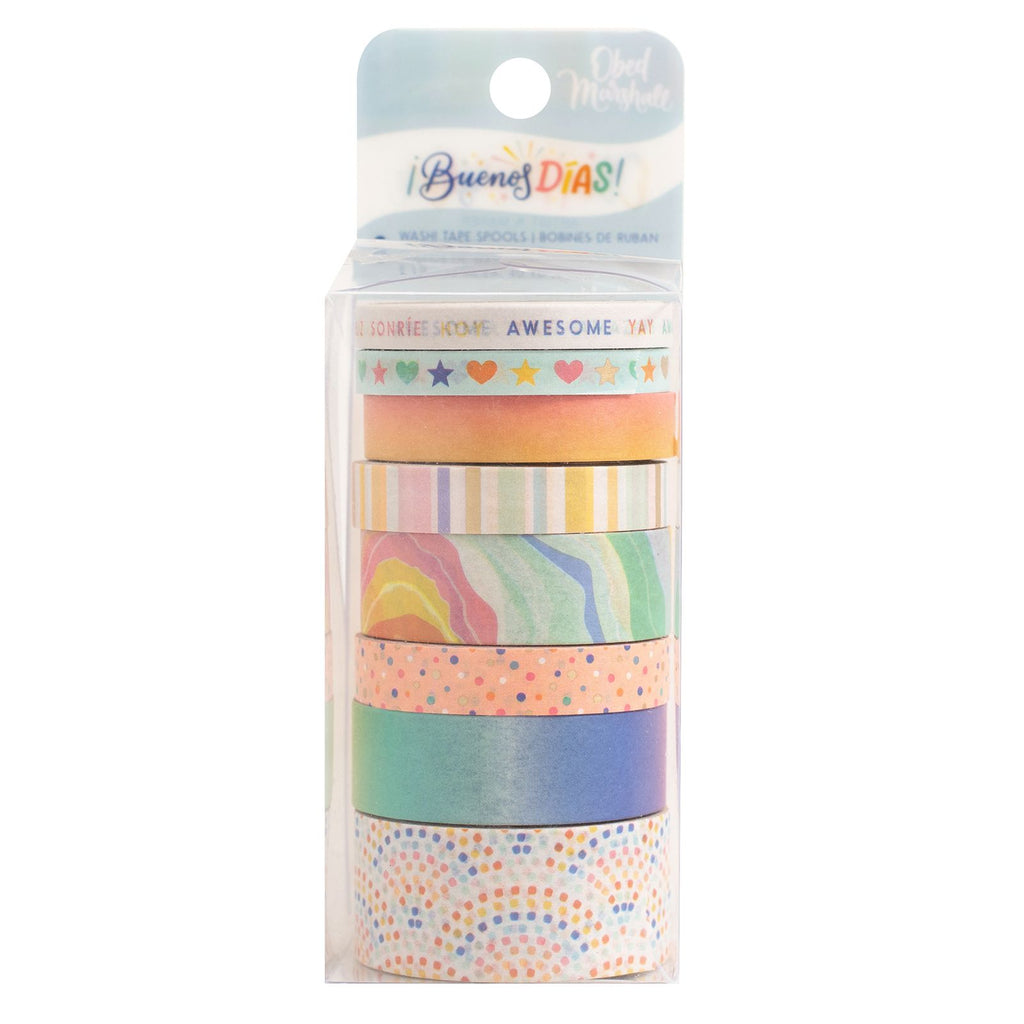 WASHI TAPE- BUENOS DIAS – (8 PIEZAS)