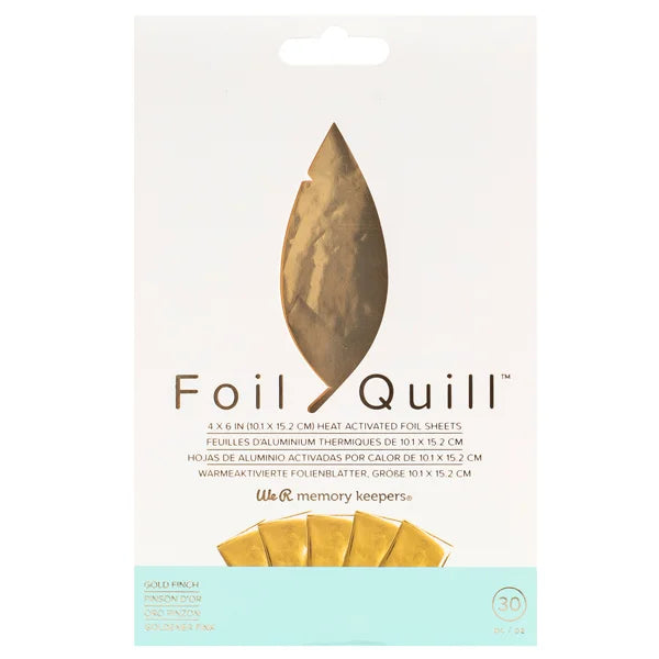 Foil Quill Dorado, Hojas de Aluminio