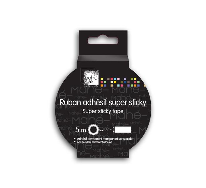 Cinta adhesiva doble cara extra fuerte (6 mm) Mahé