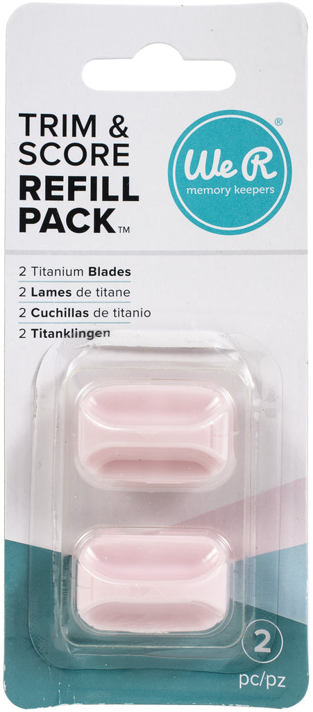Cuchillas de repuesto para tablero de corte y puntuación We R, Trim & Score Refill Pack