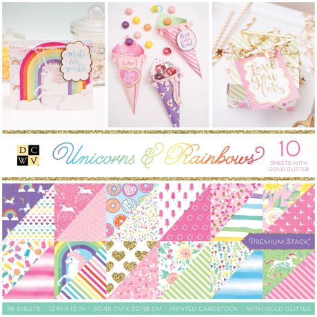 Cardstock Stack Unicornio & Arcoiris