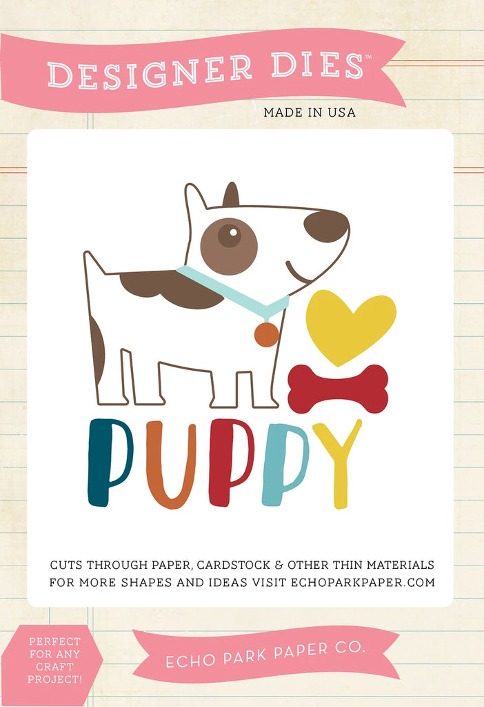 Juego de troqueles Puppy Love. Echo Park