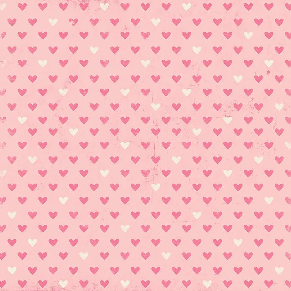 Plástico Fuseable Tamaño: 12"x12" con Diseño Corazones