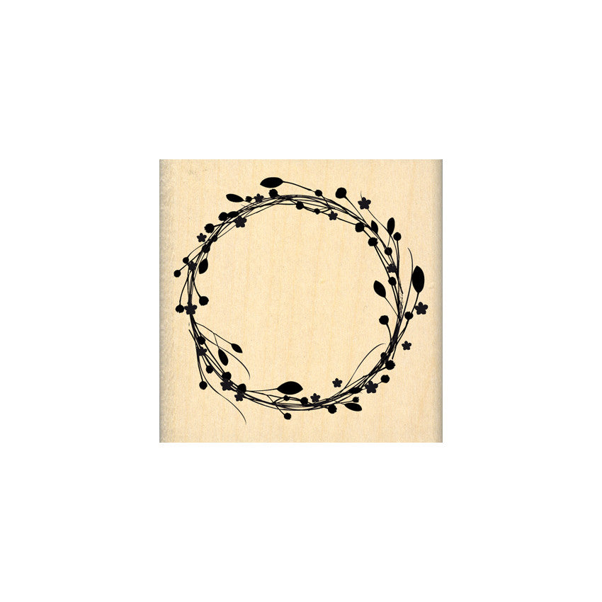 Sello de madera con forma de corona de flores, de Marca Florilèges Design