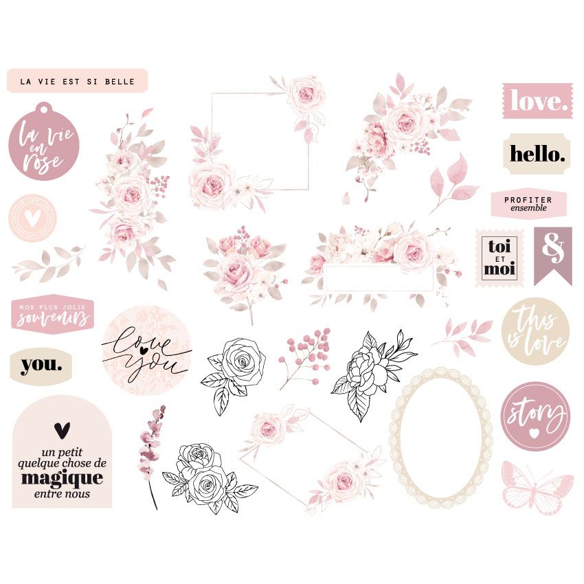 Die Cuts LA VIE EN ROSE