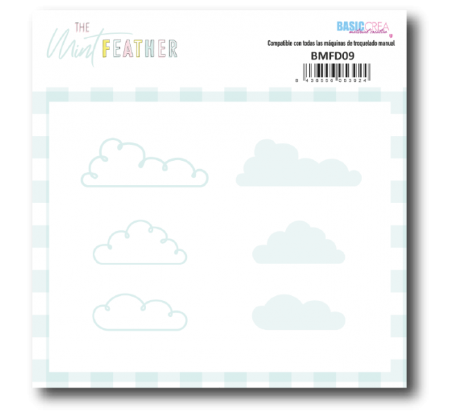 Pack de 3 troqueles  shacker Nubes