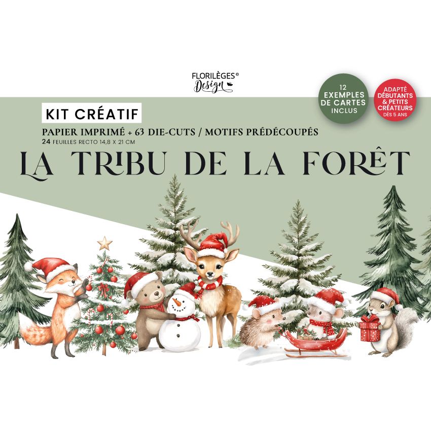 Kit Creativo 15x20 LA TRIBU DEL BOSQUE, de Marca  Florilèges Design.