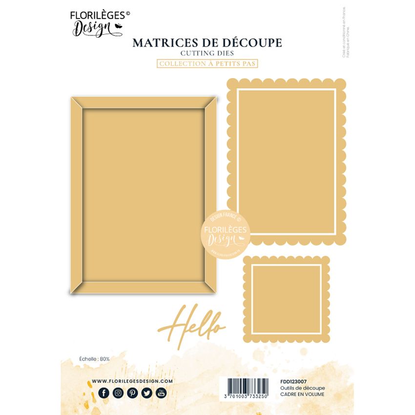 Troqueles de MARCO DE VOLUMEN  Florilèges Design.