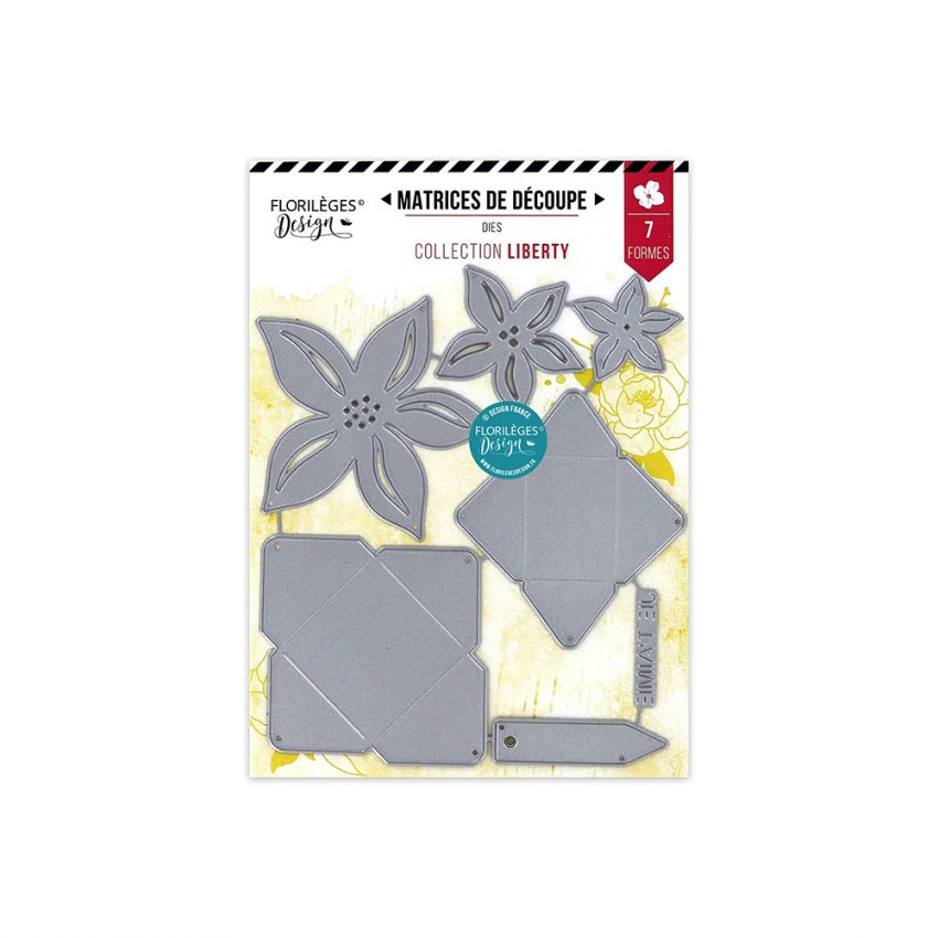 Troqueles SOBRES Y FLORES, de Marca  Florilèges Design.