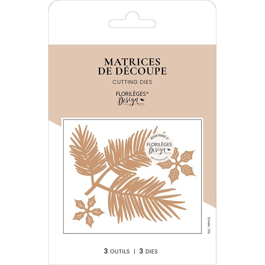 Troqueles  ¡EL INVIERNO ESTÁ AQUÍ!, de Marca  Florilèges Design.