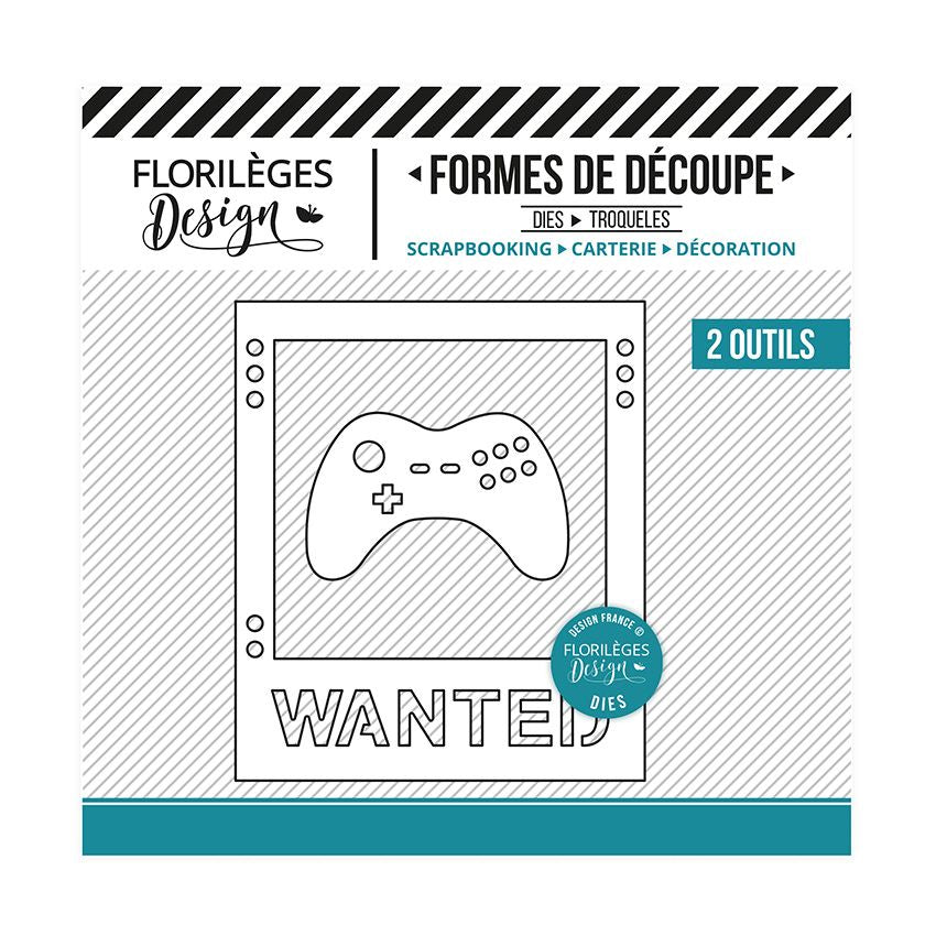 Troqueles SE BUSCA GAMER, de Marca  Florilèges Design.