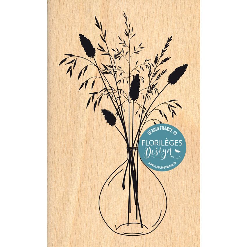 Sello de madera RAMO DE CAMPO, de Marca  Florilèges Design.