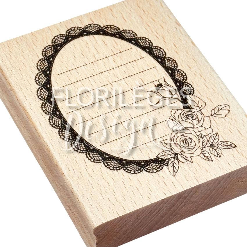 Sello de madera ARCOS FLORALES, de Marca  Florilèges Design.