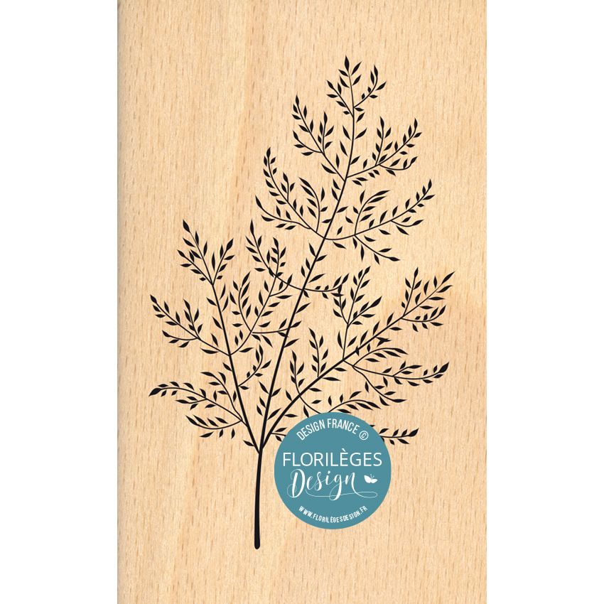 Sello de madera RAMO DE CAMPO, de Marca  Florilèges Design.