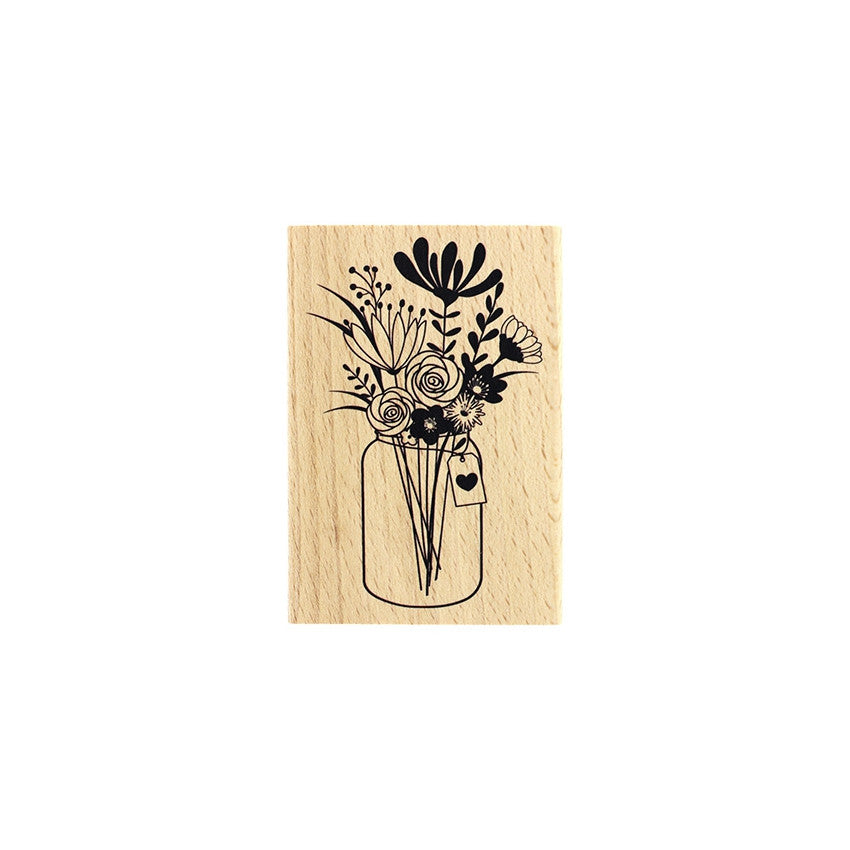 Sello de madera con forma de ramo grande, de Marca  Florilèges Design.