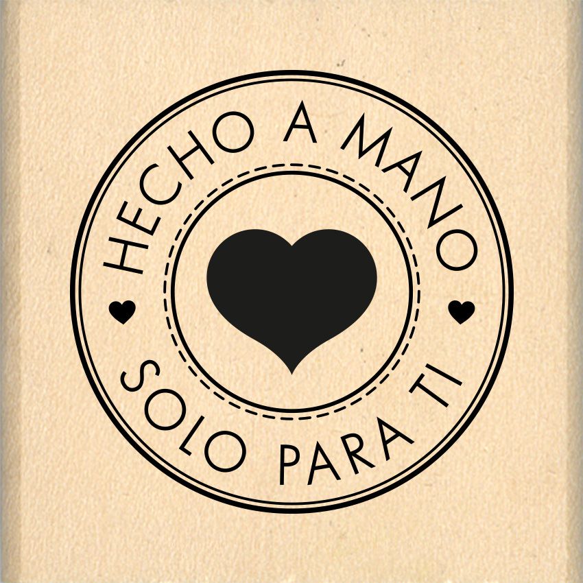 Sello de madera HECHO A MANO SOLO PARA TI de marca Florileges Design