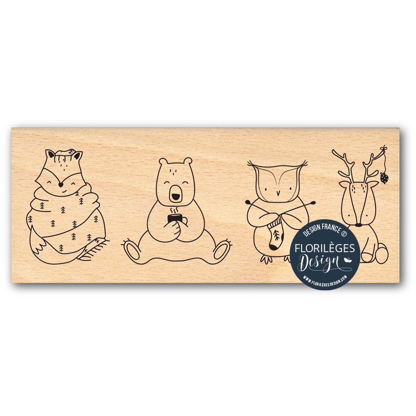 Sello de madera "LISTO PARA EL INVIERNO" de Florilèges Design.