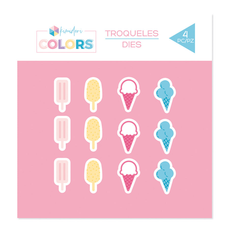Troquel Kimidori Colors Confetti Helados