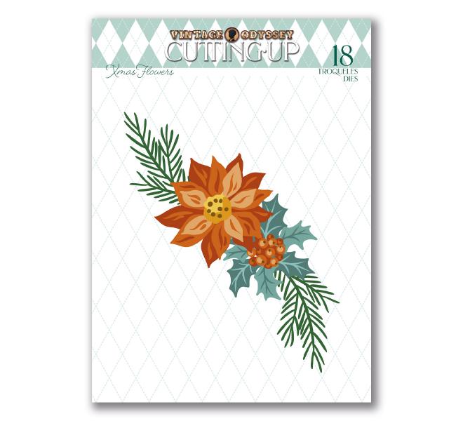 Troquel   Modelo Flowers - 18 piezas - Colección ""Merrylittle""