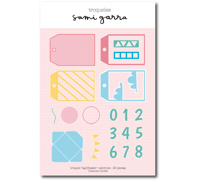 Troquel Tag Shacker CONFETI, Sami Garra