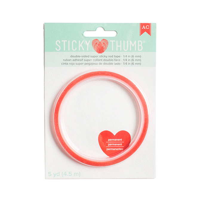 Cinta Doble contacto Sticky Thumb, ancho 6 mm.