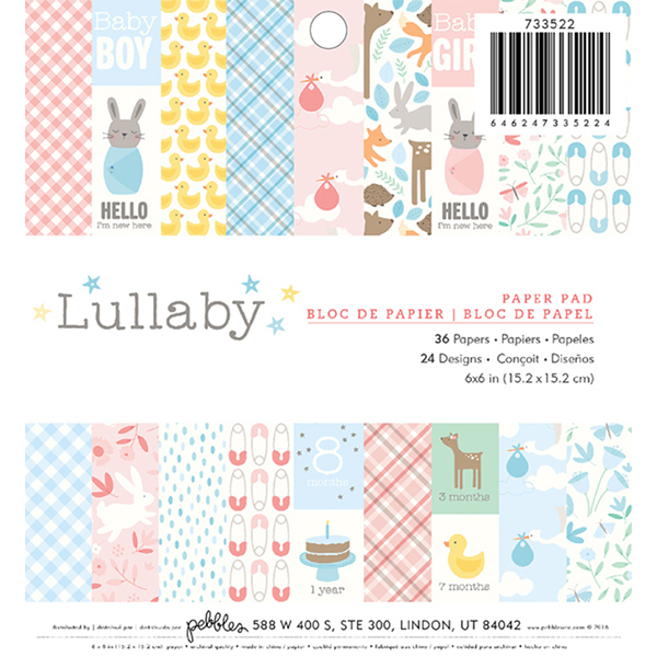 Block de Papel Lullaby Bebes Tamaño 6x6"