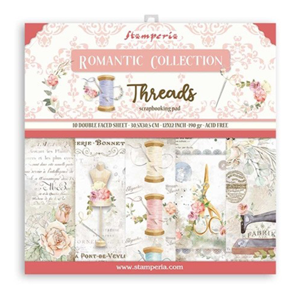 Set Scrapbooking Romantic Threads